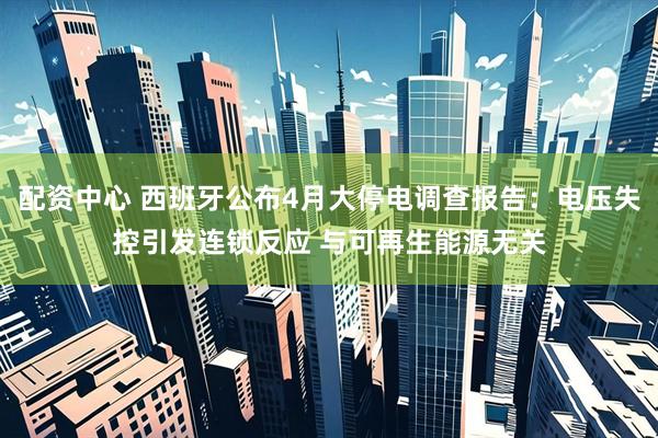 配资中心 西班牙公布4月大停电调查报告：电压失控引发连锁反应 与可再生能源无关