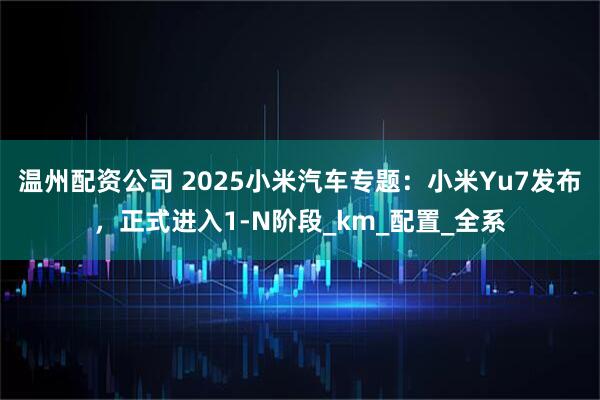 温州配资公司 2025小米汽车专题：小米Yu7发布，正式进入1-N阶段_km_配置_全系